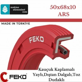 50x68x10 mm FEKO NBR DÖNER MİL YAĞ KEÇESİ TİP-ARS 126 50*68*10 mm